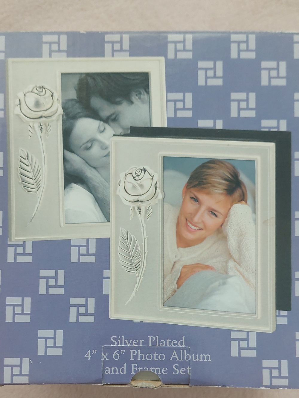 Silver-Plated Rose Photo Album & Frame Set NIB - Picture 13 of 13